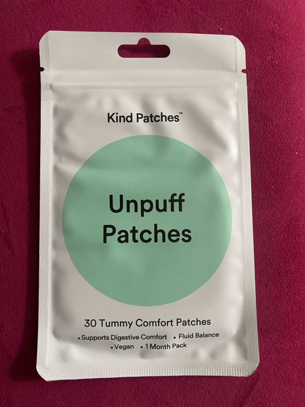 1-Pack of Kind Unpuff Patches (Total 30 Patches per Pack)